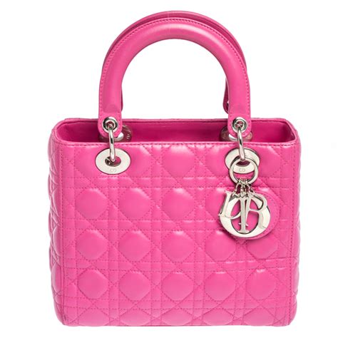 pink lady dior medium|medium lady dior bag price.